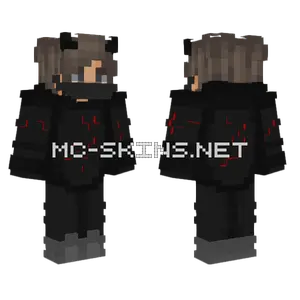 Demon Hoodie Minecraft skin