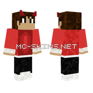 Demon Israel And Ruby Minecraft skin