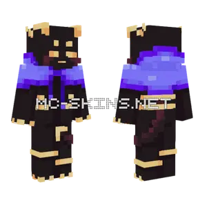 Demon Purple And Gold Thing Minecraft skin