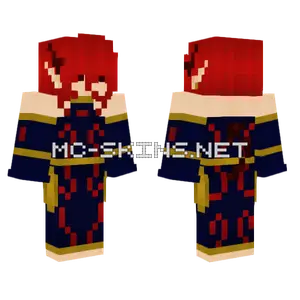 Demonic Red Haired Girl Minecraft skin