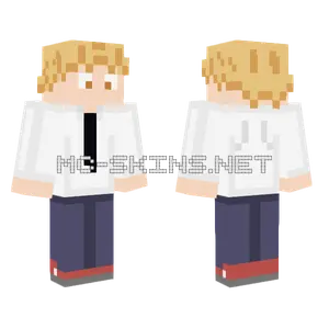 Denji Straw Hat Minecraft skin