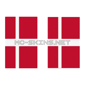 Denmark Flag cape, outside and lining