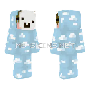 Derp Cloud Onesie Mask Minecraft skin