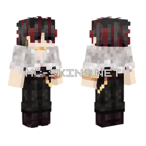 Dextern Black Red Outfit Minecraft skin