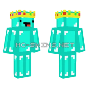 Diamond Slime Crown Minecraft skin