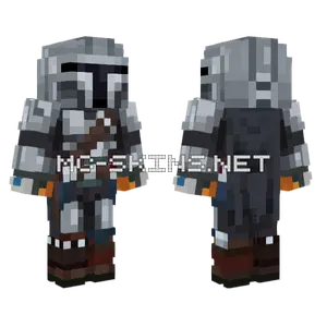 Din Djarin The Mandalorian Minecraft skin