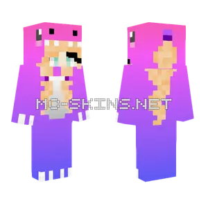Dino Girl Minecraft skin