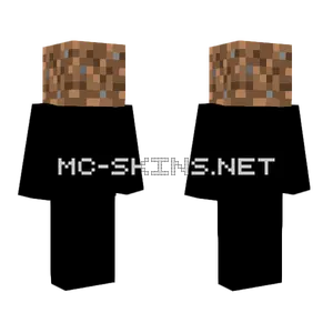 Dirt Block Head Minecraft skin
