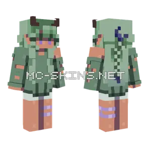 Disintegrating Chalk Face Minecraft skin
