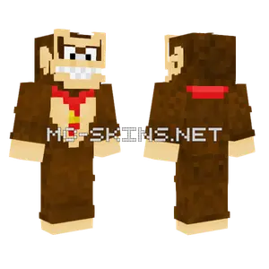 Donkey Kong Minecraft skin