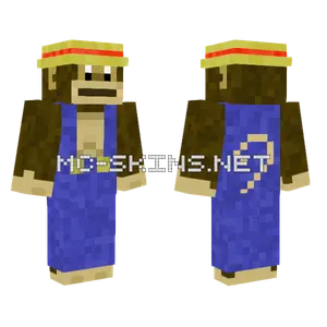 Donkey Kong Minecraft skin