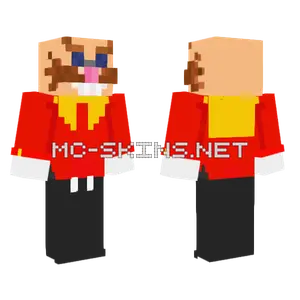 Dr Eggman Classic Minecraft skin