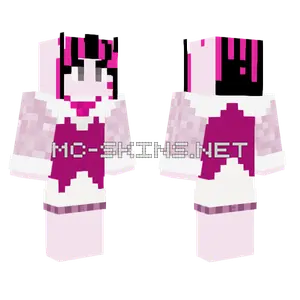 Draculaura Pink Hair Minecraft skin