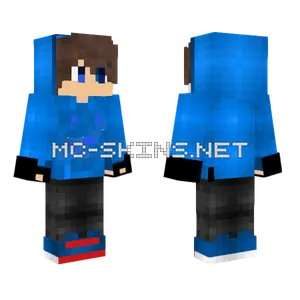 Dragonplane999 Blue Hoodie Minecraft skin