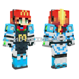 Dread Samus McDonalds Employee Minecraft skin