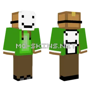 Dream Hoodie Mr Box Minecraft skin