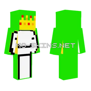 Dream King Minecraft skin