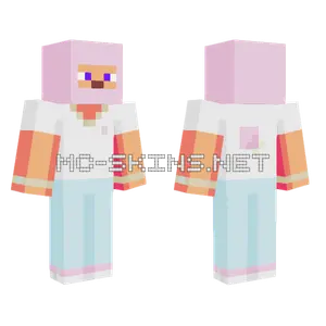 Drippy Rose Steve Minecraft skin