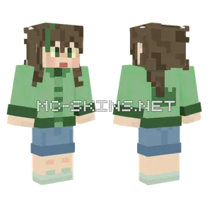 Drk Grn Girl Minecraft skin