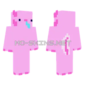 Drooling Axolotl Minecraft skin