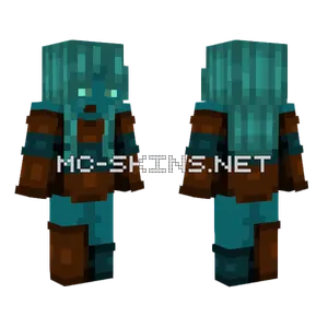 Drowned Girl Minecraft skin