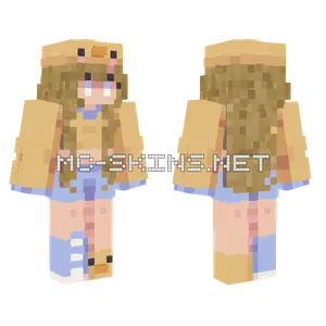 Duck Blonde Girl Minecraft skin