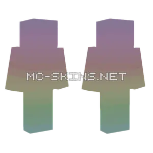 Dull Pastel Rainbow Color Base Minecraft skin