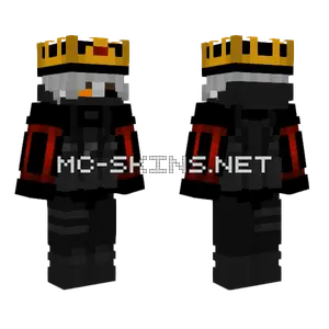 Dusk Pyrothian King 3 Minecraft skin