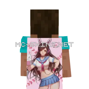 D.Va School Uniform cape, outside and lining