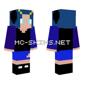 Dyed Hair Girl Minecraft skin