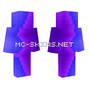 Dynamic Blob Blue X Purple Minecraft skin