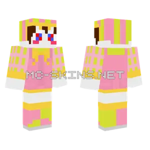 Easter Pomni Fanmade Minecraft skin