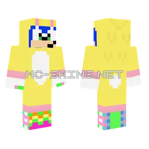 Easter Sonic Minecraft skin