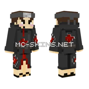 Ebanouo Akatsuki Cloak Minecraft skin