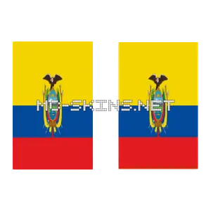 Ecuador Flag cape, outside and lining