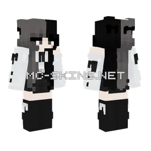 Eddiitti Black and White Minecraft skin