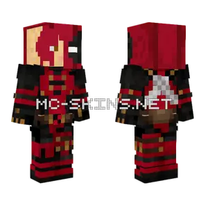 Edgardo666 Deadpool Half Mask Minecraft skin