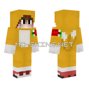 Edgardo666 Usa Traje Disfraz Tails Minecraft skin