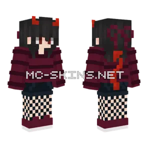 Edgy Demon Gal Minecraft skin