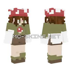 Edited Mushroom Girl Minecraft skin