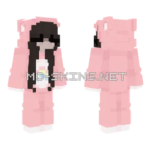 Egirl Carebear Minecraft skin