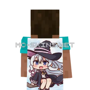 Elaina Chibi cape, outside and lining