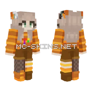 Elainaexe Orange Ocelots Minecraft skin