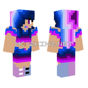 Electric Blue Haired Girl
