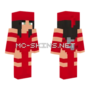Elektra Marvel Comics Minecraft skin