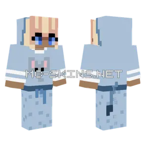 Ellie Blue Pajamas Minecraft skin