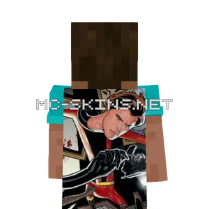 Elongated Man cape, outside and lining