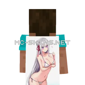 Emilia Bikini cape, outside and lining