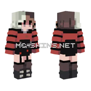 Emo Girl In Emo World Minecraft skin
