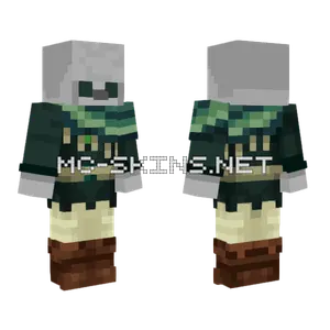 Ender Mage Gloveless Illager Minecraft skin